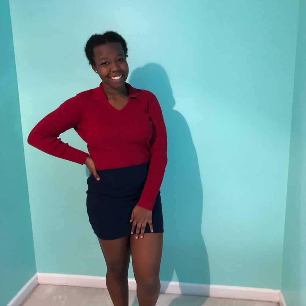 Red sweater
